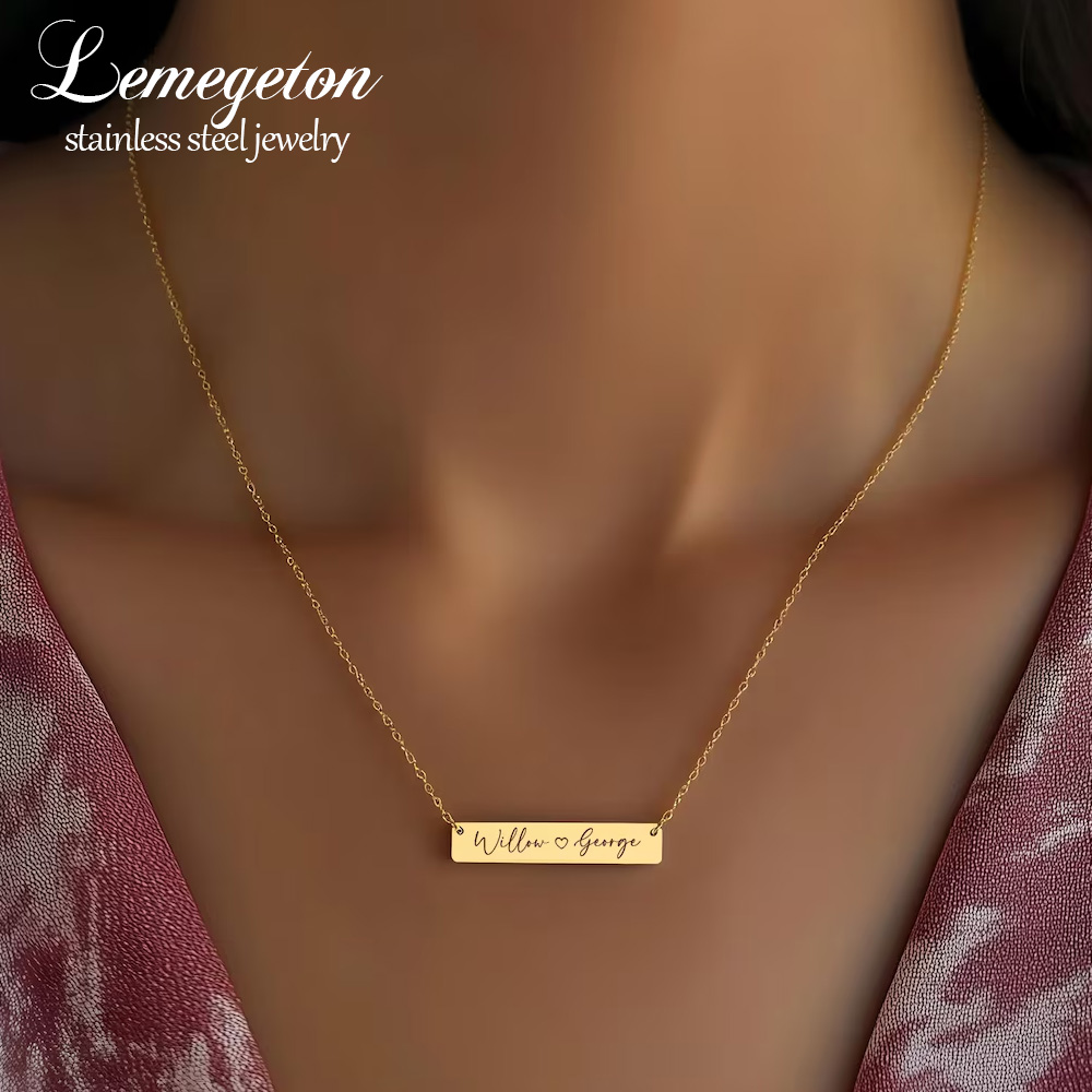 Handwriting Necklace Bar - Kişiye Özel Minimalist Bar İsimli Kolye