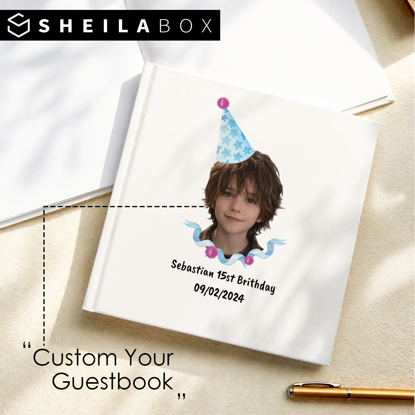 Custom Photo Book - Sheilabox Özel Misafir Defteri Kişiselleştirilmiş Fotoğraf