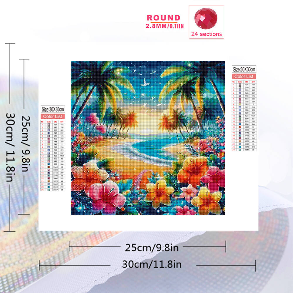 Elmas Boyama sahil manzarası D - Photo Mosaic Print incelemesi ve fiyatı