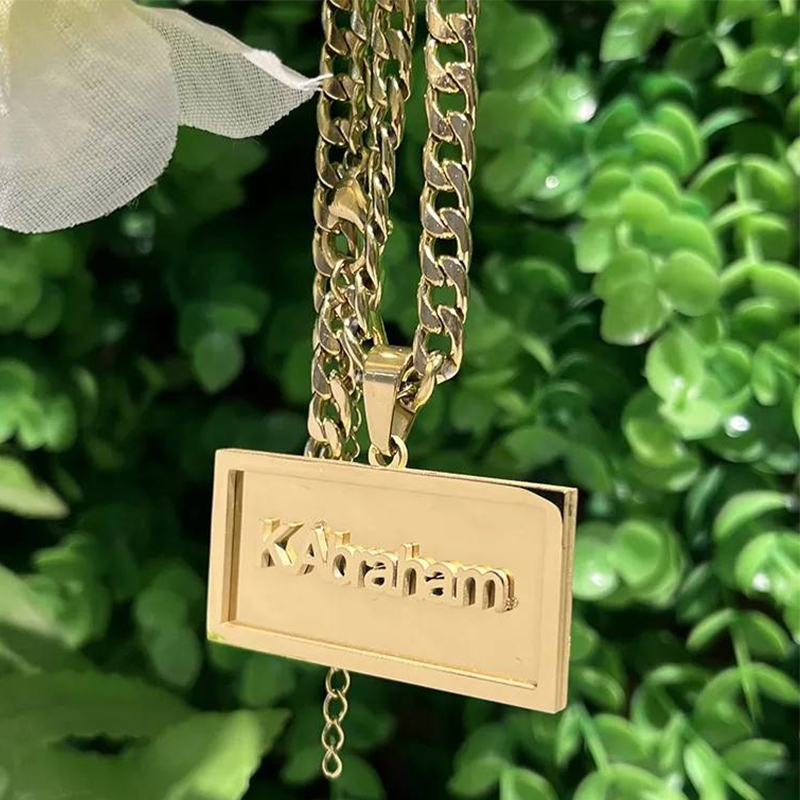 Özel ad Hip Hop kolye erkekler - Name Necklace Custom incelemesi ve fiyatı